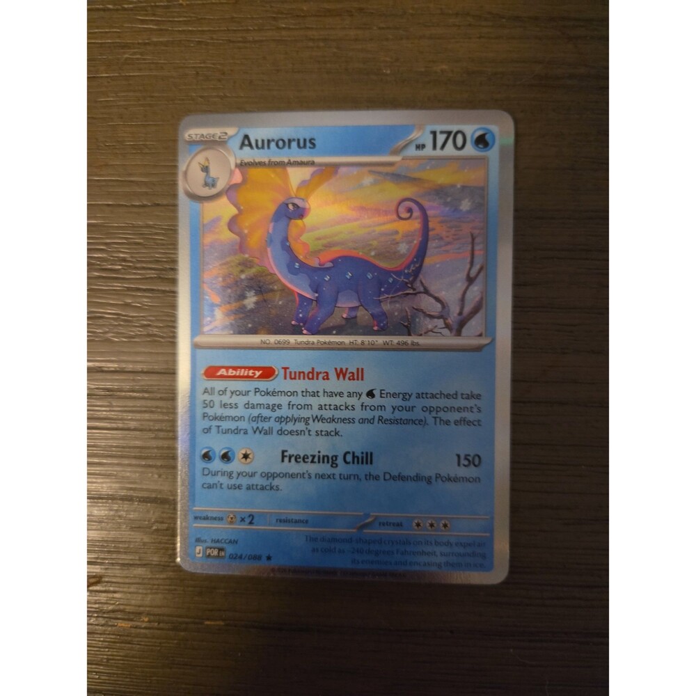 Pokemon Perfect Order Aurorus Holo NM